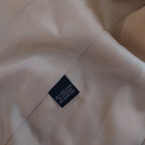 Vintage Ralph Lauren Black Label Wool Blend Slim Fit Blazer Size 12 - Picture 12 of 13